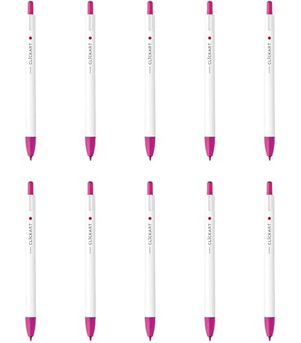 Amazon.co.jp: ゼブラ 水性ペン クリッカート ピンク 10本 B-WYSS22-P